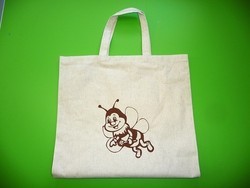 Bavlněná taška s ušima s motivem včely