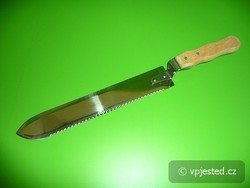Odvíčkovací nůž 28cm nerez zubatý široký