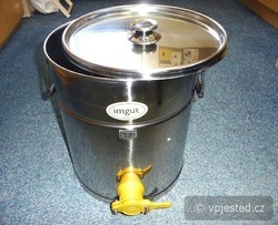 Nádoba stáčecí s ventilem 35kg nerez