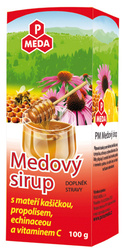 PM MEDOVÝ SIRUP mateří kaš., propolisem, echinac. a vit.C 100 g