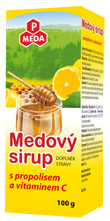 PM MEDOVÝ SIRUP s propolisem a vitaminem C 100 g