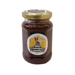 Čokoláda a mleté mandle v medu