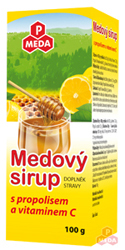 PM Medový sirup s prop. a vit C 100g